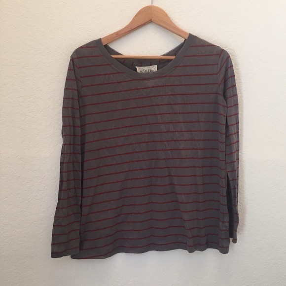 WE The Free Striped Burnout Long Sleeve Tee - Picture 3 of 7